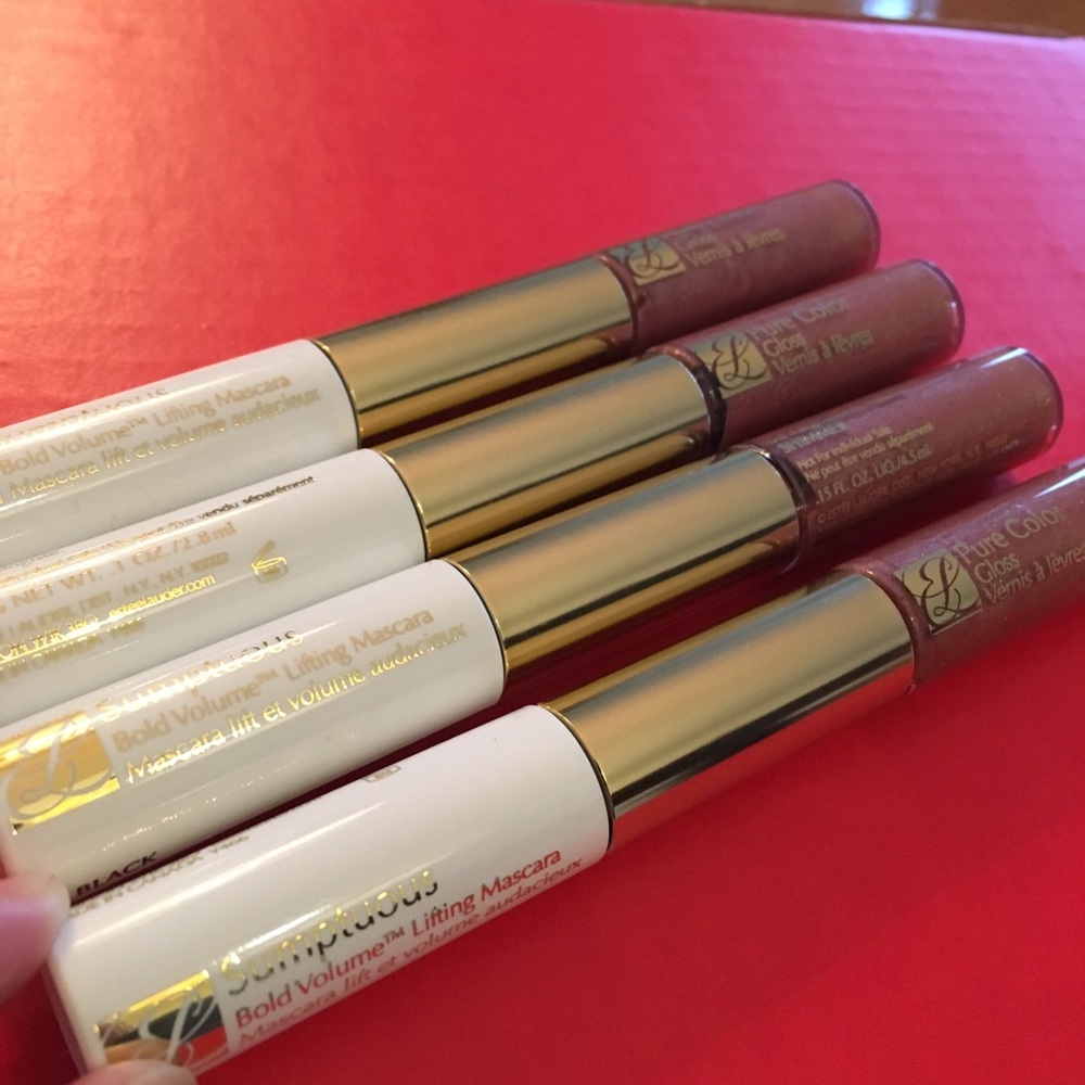 NEW Estée Lauder Black Mascara & Lip Gloss DUO